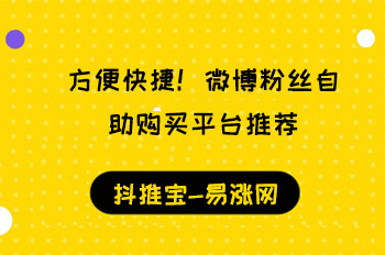 方便快捷！微博粉丝自助购买平台推荐