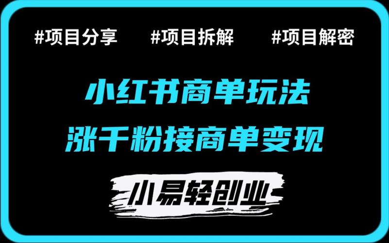 小红书商单新玩法：快速涨粉千粉，轻松接单赚取高收益